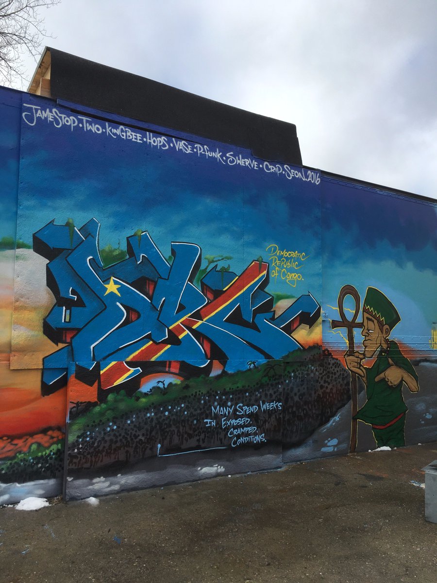 TBXart's tweet photo. #graffiti #artists For A Positive Cause wit #Art in #Common https://t.co/B6KdU43Bsh it was a beautiful #day at Trailer Box Project https://t.co/laolApSuTJ
