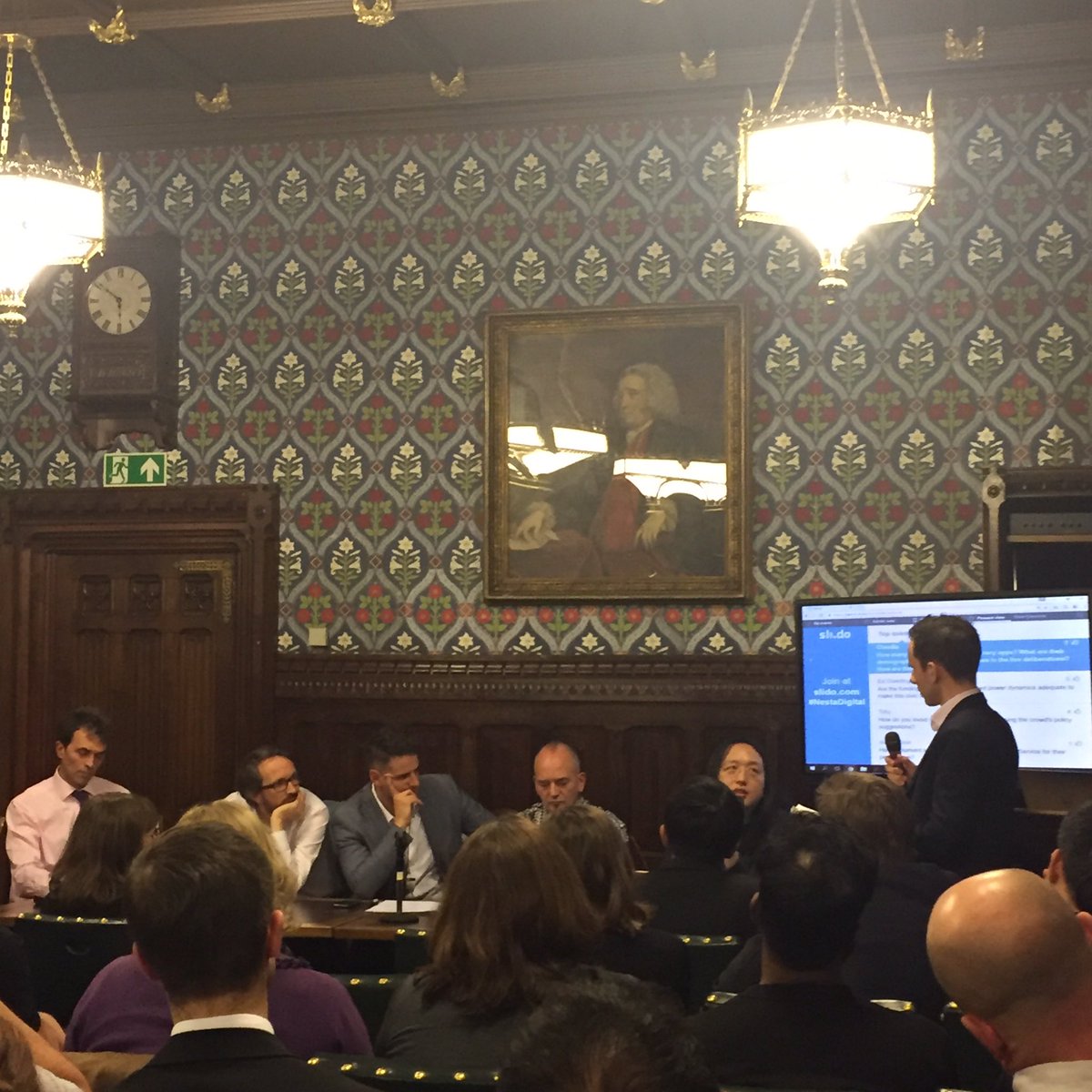 EvaPascoe's tweet image. All-male panel is being asked what can be done to increase gender balance on #DigiDemo platforms... #NestaDigital