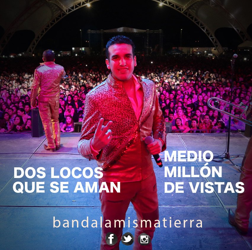 blamismatierra's tweet photo. Plebes no dejen de apoyar nuestro mas reciente sencillo
"Dos Locos Que Se Aman" ya rebasamos el medio millón de vistas
y vamos por mas!! https://t.co/TAtEXTA9gn