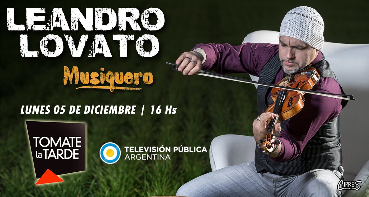 #Hoy a las 16 hs en vivo en el programa <a href="/_TomateLaTarde/">TomateLaTarde</a>  en <a href="/TV_Publica/">TVP</a>