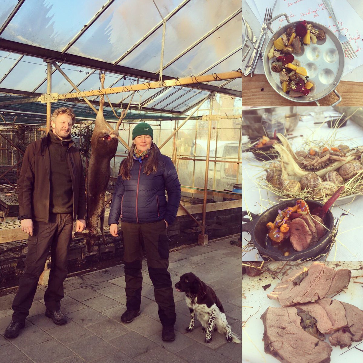 Ree en de slakken van <a href="/LennardterHall/">Slow Escargots</a> bleek een top combi! Was een geweldige dag.
-eten uit het landschap-