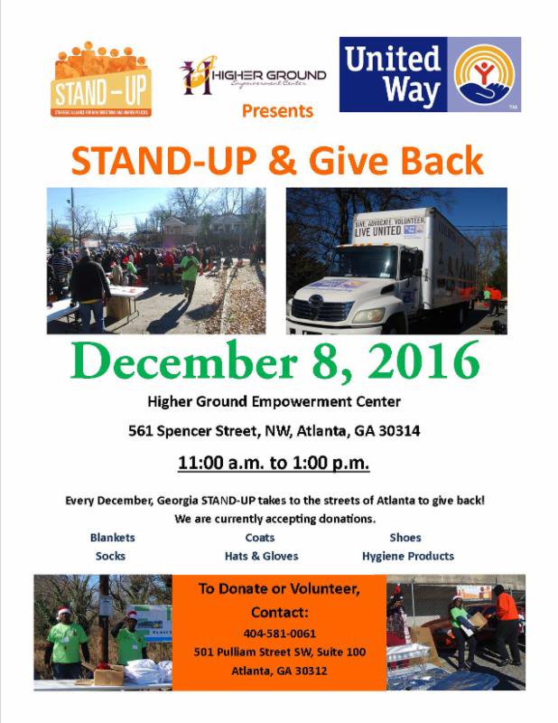 GA_STANDUP's tweet photo. We start off Monday right with our very own #STANDUPandGIVEBACK commUnity event this Thursday https://t.co/YPYoiD2MR4