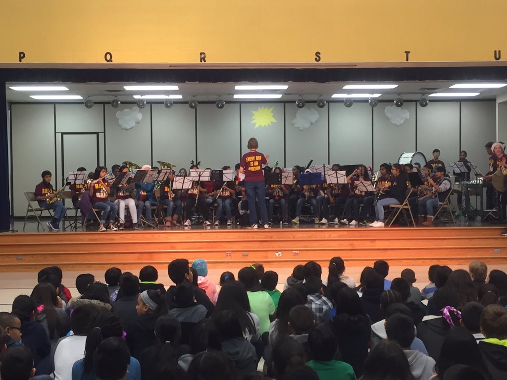 ottomsorch's tweet photo. Stop two. Mendenhall Elementary. #ottobobcats #pisdfinearts https://t.co/qqjkIsgIVF