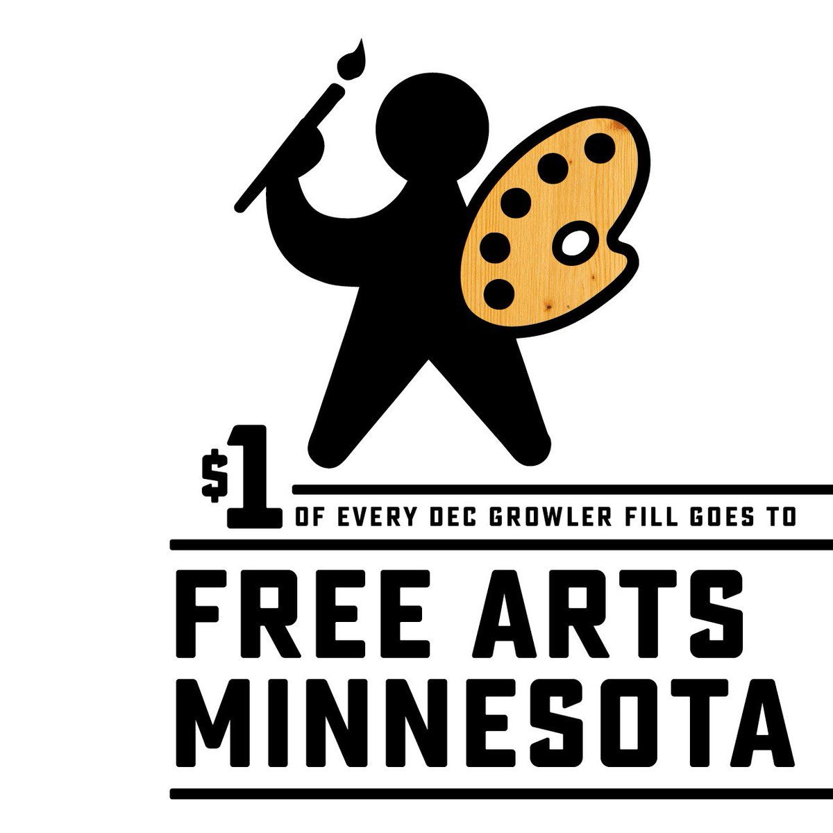 FairStateBeer's tweet photo. Every growler you purchase in December sends $1 to support @freeartsmn's excellent work. Learn more ๐๐ผ https://t.co/haQDcOxz9K #fscooperates https://t.co/UO4tMpeEeQ