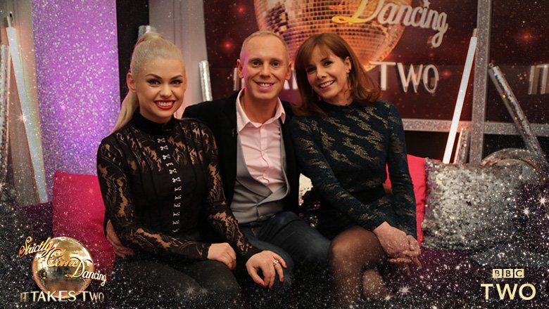 bbcstrictly's tweet photo. Joining @ZoeTheBall on #ItTakesTwo, it's @JudgeRinderTV, @OksanaDmytrenko and the brilliant @DarceyOfficial, on @BBCTwo now. 📺 #Strictly https://t.co/7NK879odxI