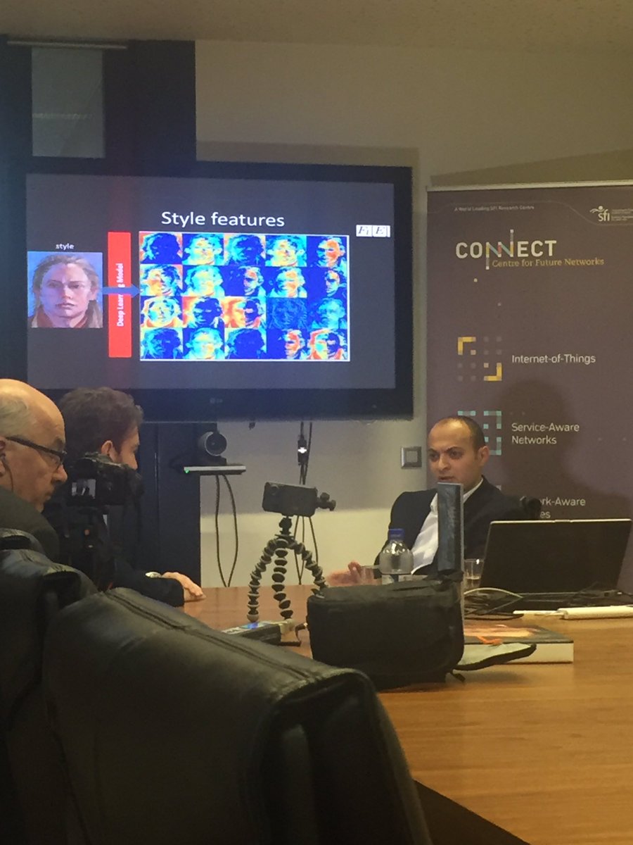 connect_ie's tweet photo. Filming @TLRHub for BBC show on #AI featuring research of Dr Ahmed Selim @tcddublin #NeuralNetworks #deeplearning #machinelearning https://t.co/efPkDhthf0
