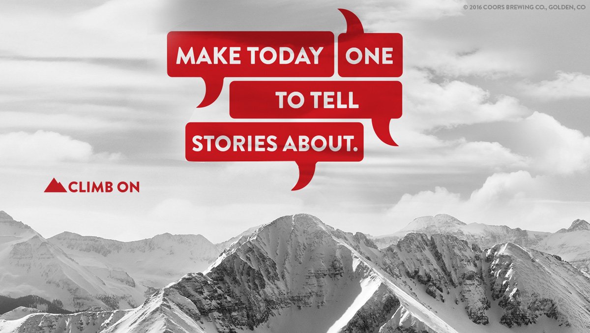 CoorsLight's tweet photo. #MondayMotivation #ClimbOn https://t.co/G1JTJ0qCXu