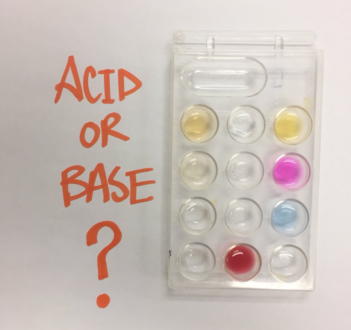 sta_science's tweet photo. Science in our everyday lives. Which household product is an acid or a base? Milk? Pop? Windex? #scienceiseverywhere #stascience @STA_CSS https://t.co/9oZ32Ywc0Z
