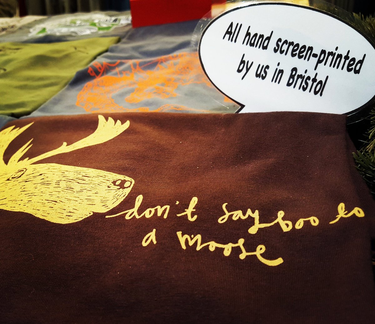 Don't say boo to a #moose #tshirt hand printed by Mild West Heroes