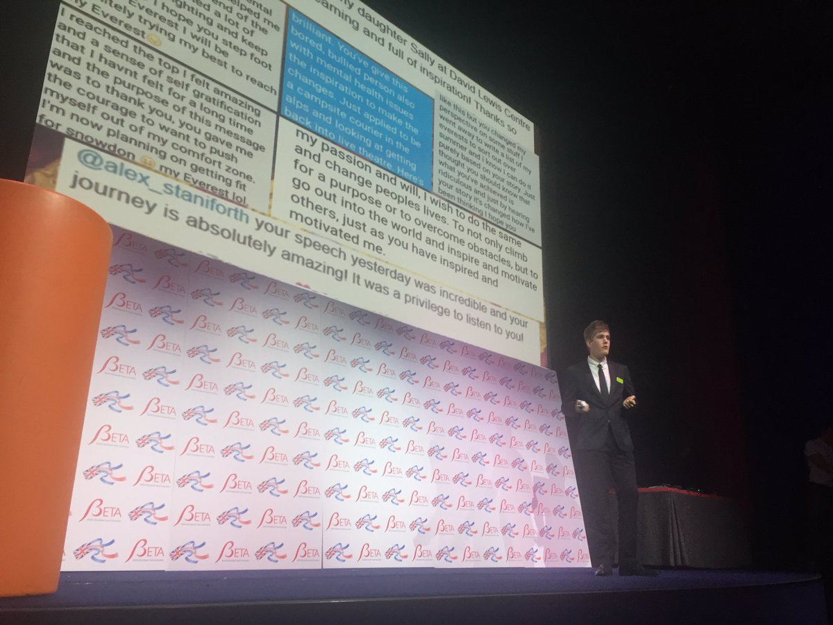 SteveLowy's tweet photo. Well done to @alex_staniforth . Very inspirational @betauk #BETA2016 https://t.co/1bbEVP8II6