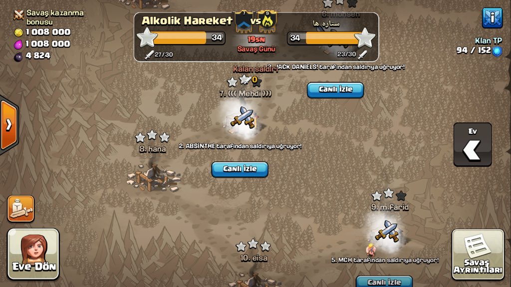 alkolikclan's tweet photo. Efsane savaşlardan 👏🏻👏🏻👏🏻👏🏻👍 alkolik hareket engellenemez hepinize gider 👌👌 #clashofclans https://t.co/CYymhnKnMI