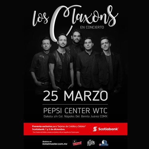 SunchaseSanchez's tweet photo. Ya estan a la venta por @Ticketmaster los boletos de @LosClaxons en el @PepsiCenterWTC , ahi nos vemos! https://t.co/BOtmN1UI18