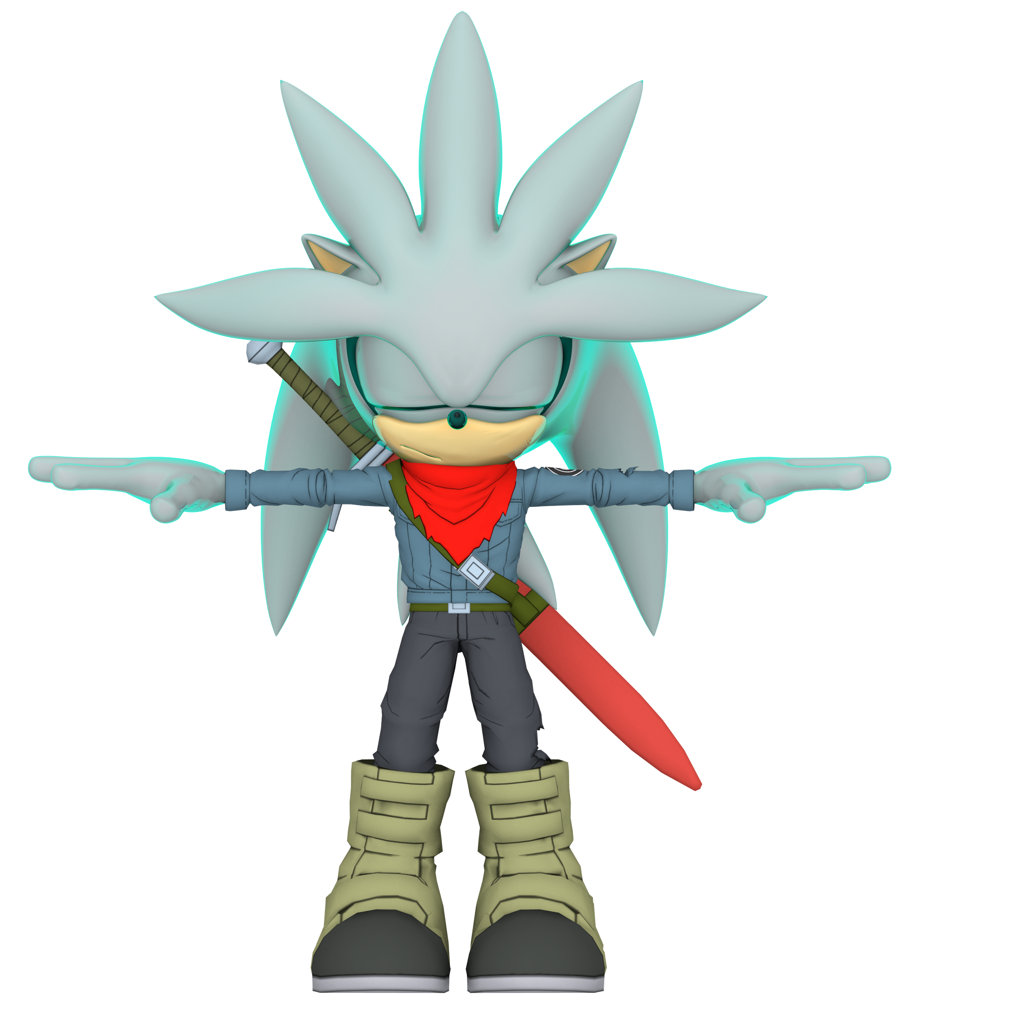 Nibroc.Rock on Twitter: &quot;Here&#39;s a photo of ESP Silver fully decked out in  Future Trunks outfit I decided to only use the Scarf, Shoes and Belt in the  render however.… https://t.co/yZfrcUu6Cb&quot;