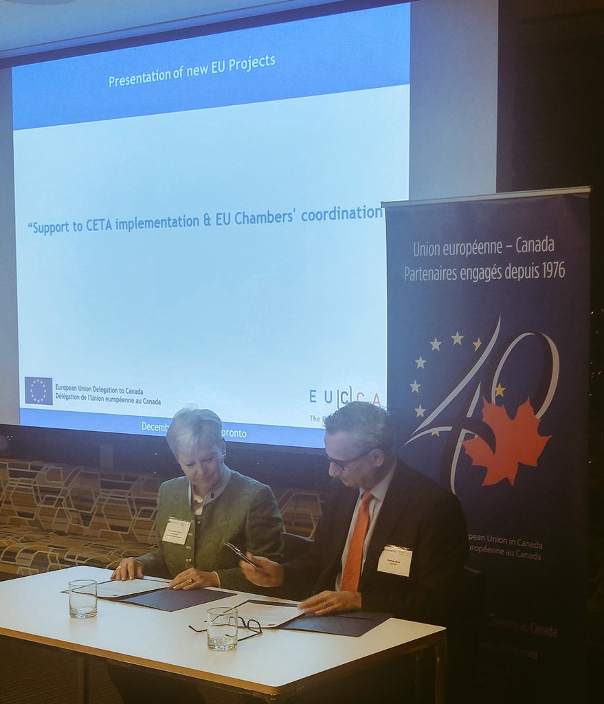francetoronto's tweet photo. Discussing #CETA implementation w/ @EUinCanada & other stakeholders. Coop w/ EU chamber of commerce #EUCCAN will help identify mrkt barriers https://t.co/JHM1kyWaOH