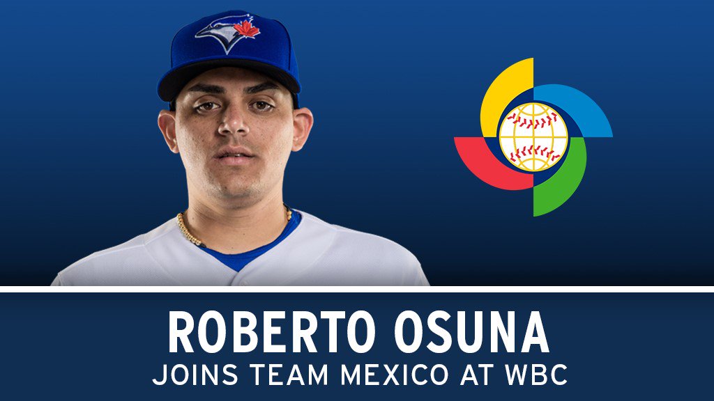 🇲🇽 ⚾ 🇲🇽 Osuna will join Team Mexico in the @WBCBaseball! ¡Buena suerte, @RobertoOsuna1! 🇲🇽 ⚾ 🇲🇽 https://t.co/BWnrPQibNo