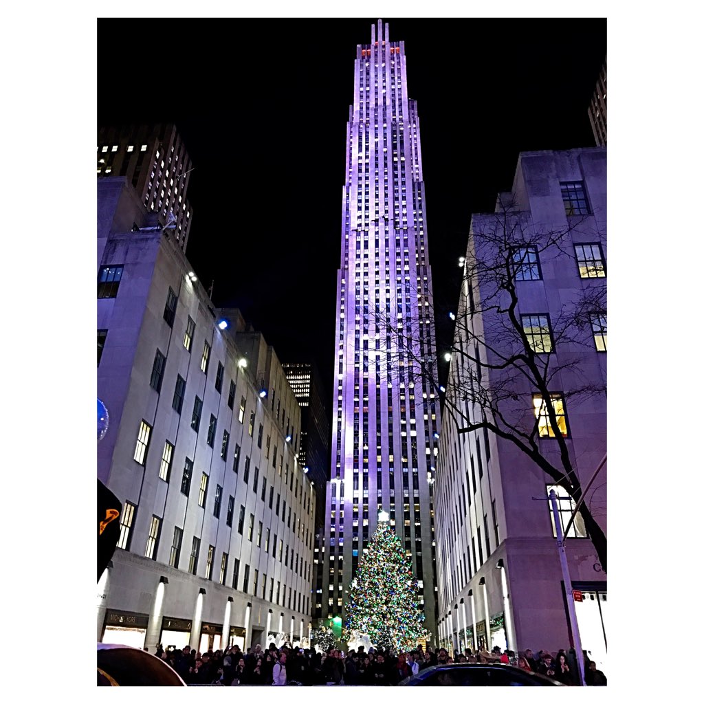 Christmas tree at the Rockefeller 🎄🎅🏼🌟