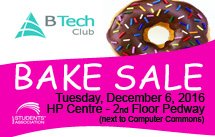 NAITBTechClub's tweet photo. BTech Club is having a bake sale tomorrow outside of the HP Commons (2 floor pedway) - make sure you stop buy and grab a tasty treat (10-6). https://t.co/YErp8W5zHB