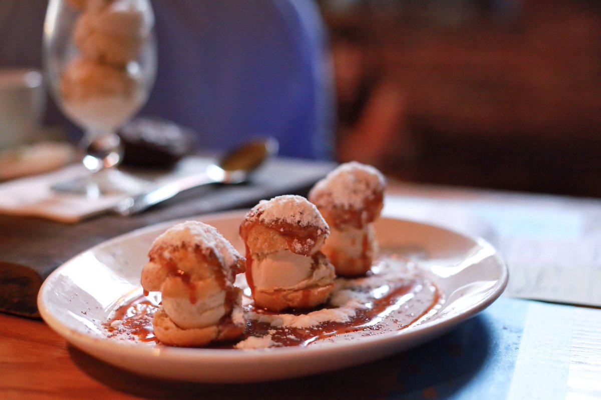 Treat yourself to Foie Gras Profiteroles.