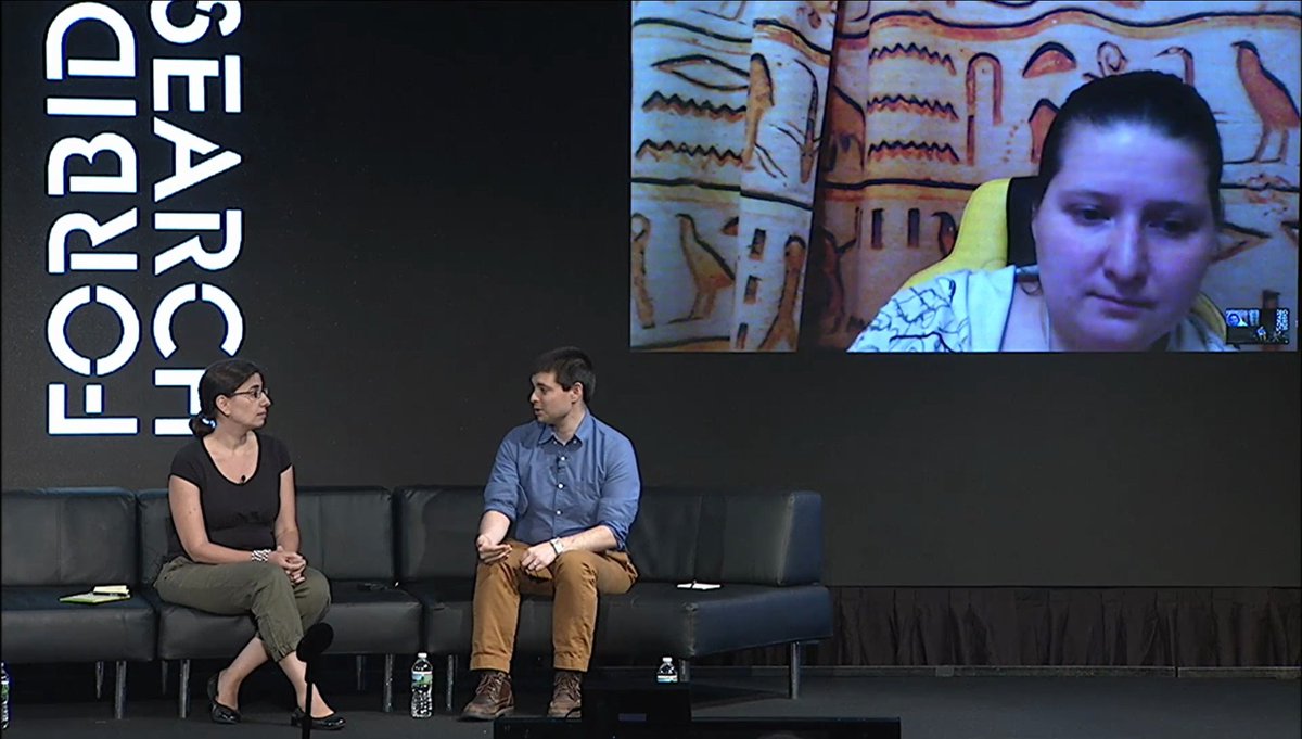 OpenTranscripts's tweet photo. 📄Why We Can't Do That
@sci_hub's Alexandra Elbakyan, @kkarahal on algorithm auditing, & @natematias, at #forbiddenML
https://t.co/BrVIT8v9to https://t.co/ePSXUx0vzC