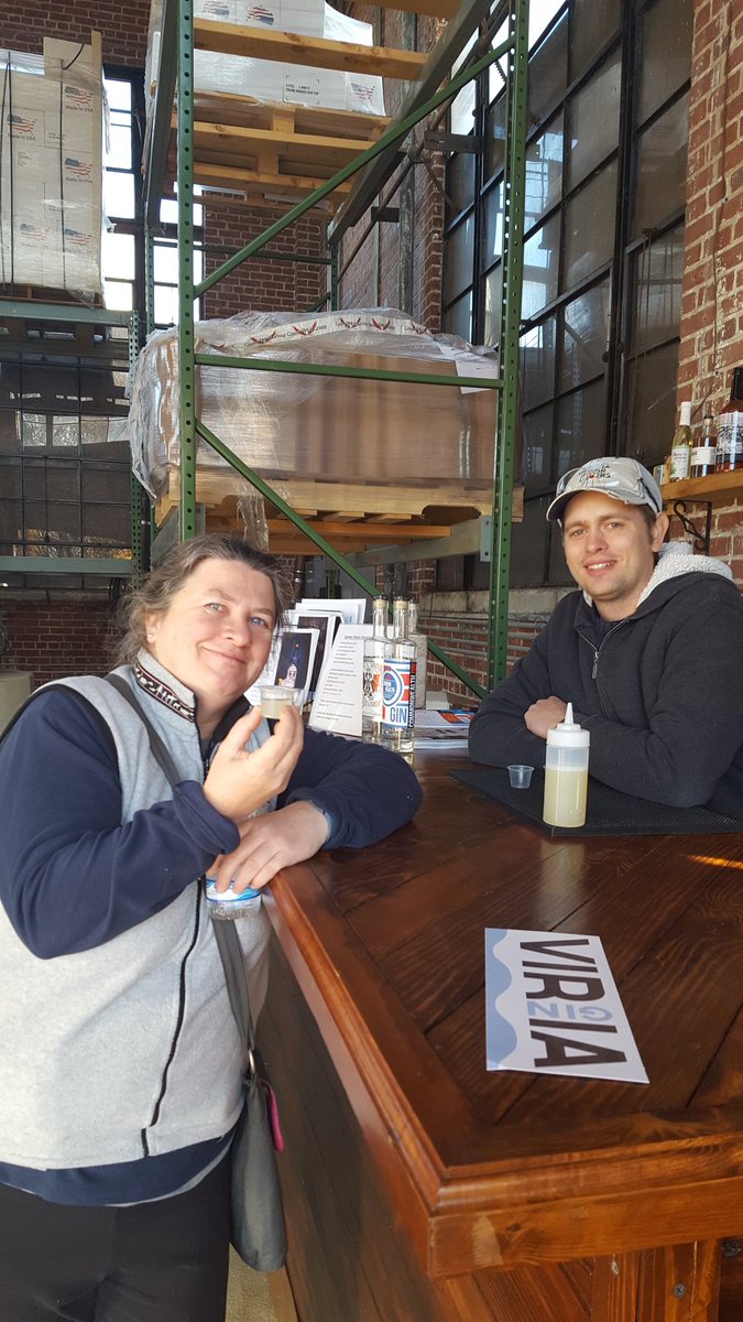 Amazing gimlet, awesome tour. Drink local  <a href="/JRspirits/">JamesRiverDistillery</a> <a href="/karen51/">Karen Burchard</a> #rvadistillery