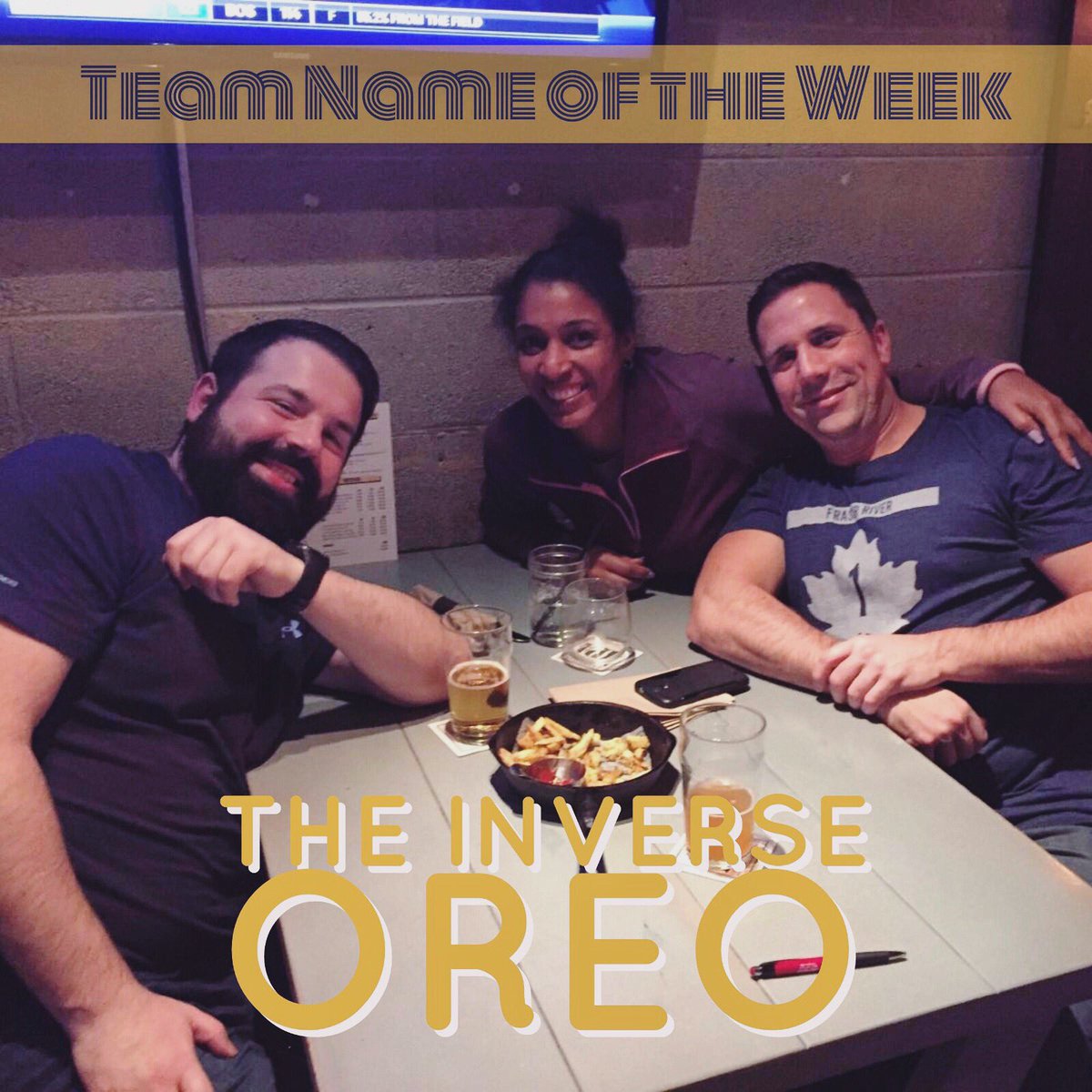 iq2000trivia's tweet photo. Last week's #teamnameoftheweek: The Inverse Oreo. 😂👏🏼🔳🔲👌🏼 #trivialsupremacy https://t.co/mXmFxHvUoj