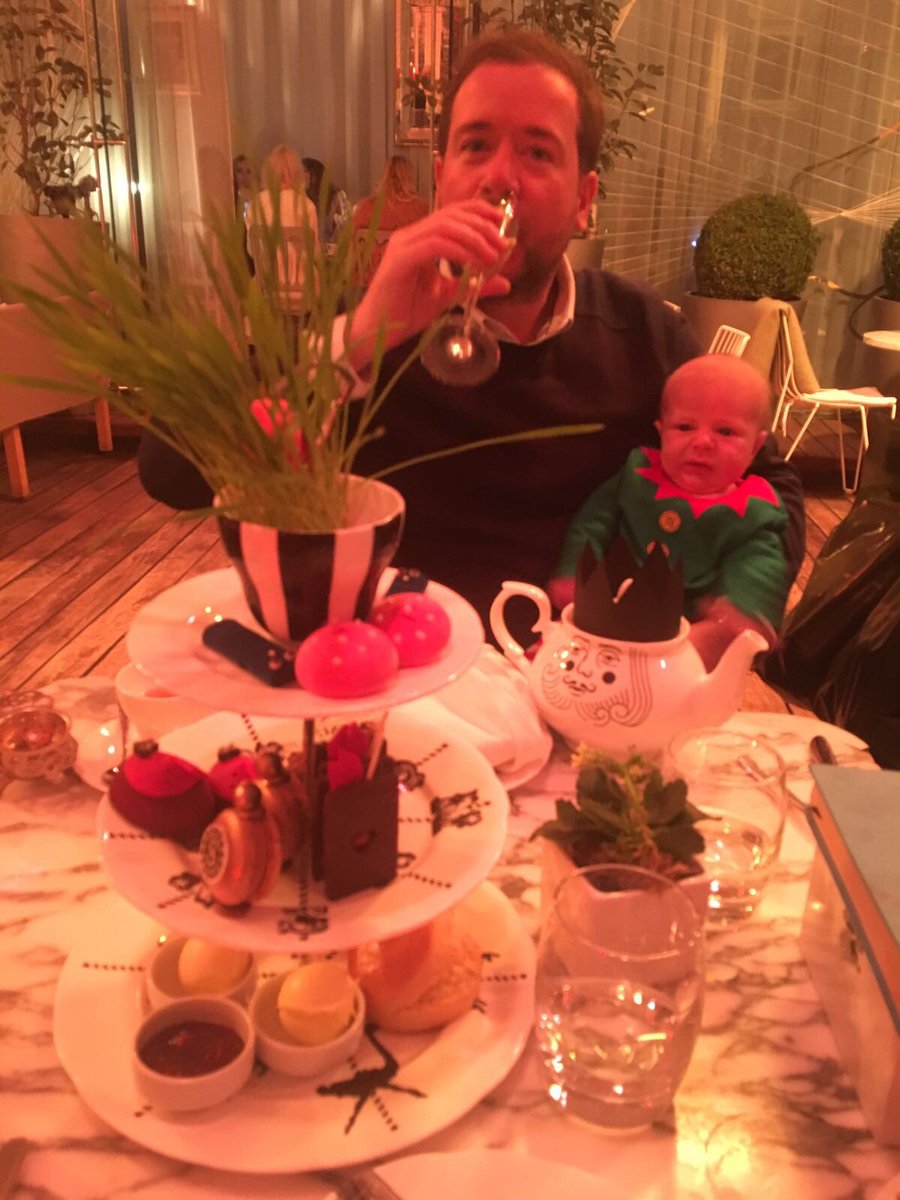 Masterson29's tweet photo. Lovely family day, Spencer met Santa @Harrods then he enjoyed Mad Hatter afternoon tea @SandersonLDN  🎄🎅🏼 @staceybird57 https://t.co/hniTF0ptp5