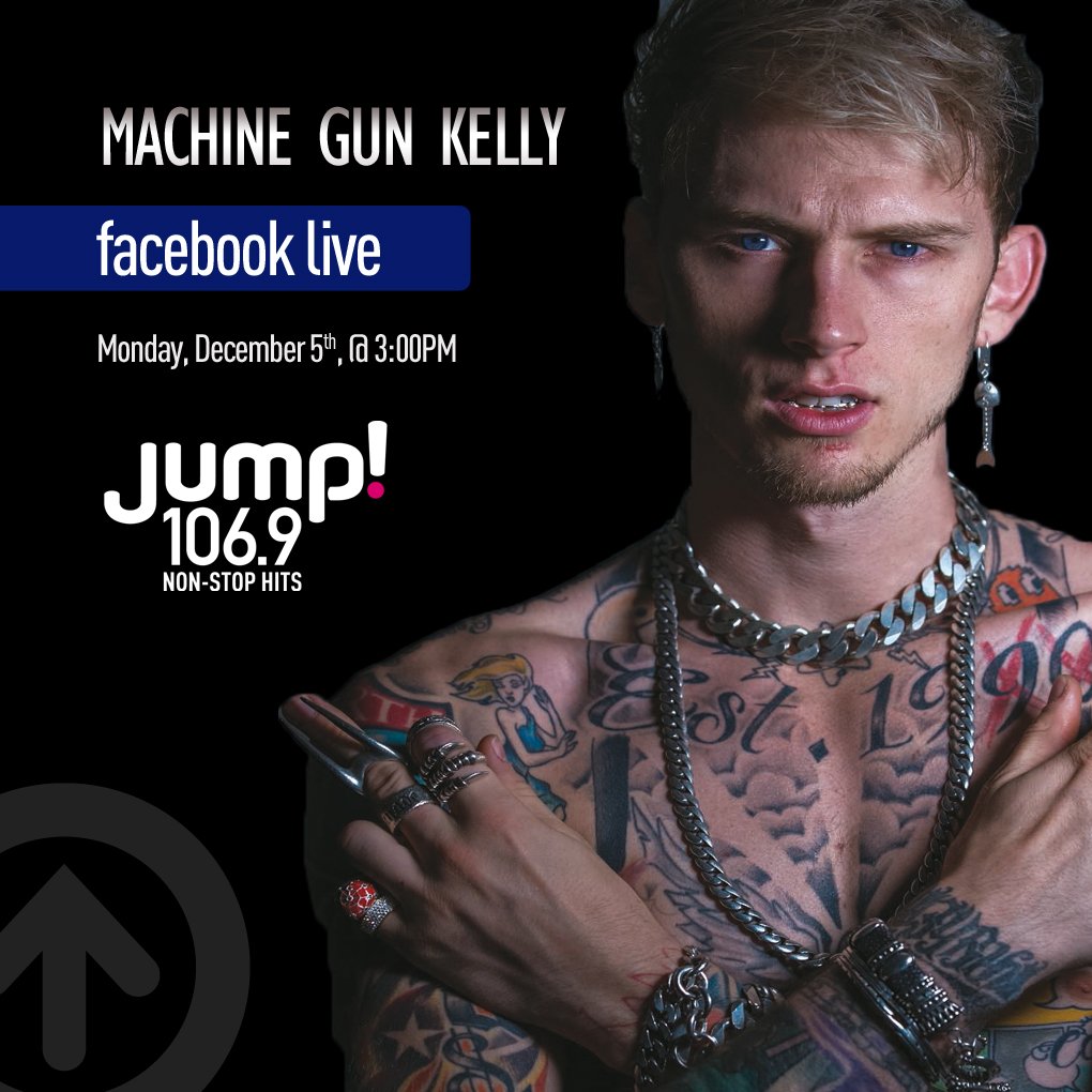 JumpOttawa's tweet photo. WATCH us talk LIVE with @machinegunkelly RIGHT NOW -> https://t.co/rGgQLvcCmK #MGK #jumpottawa #Ottawa #jump1069 https://t.co/92LVgL87jW