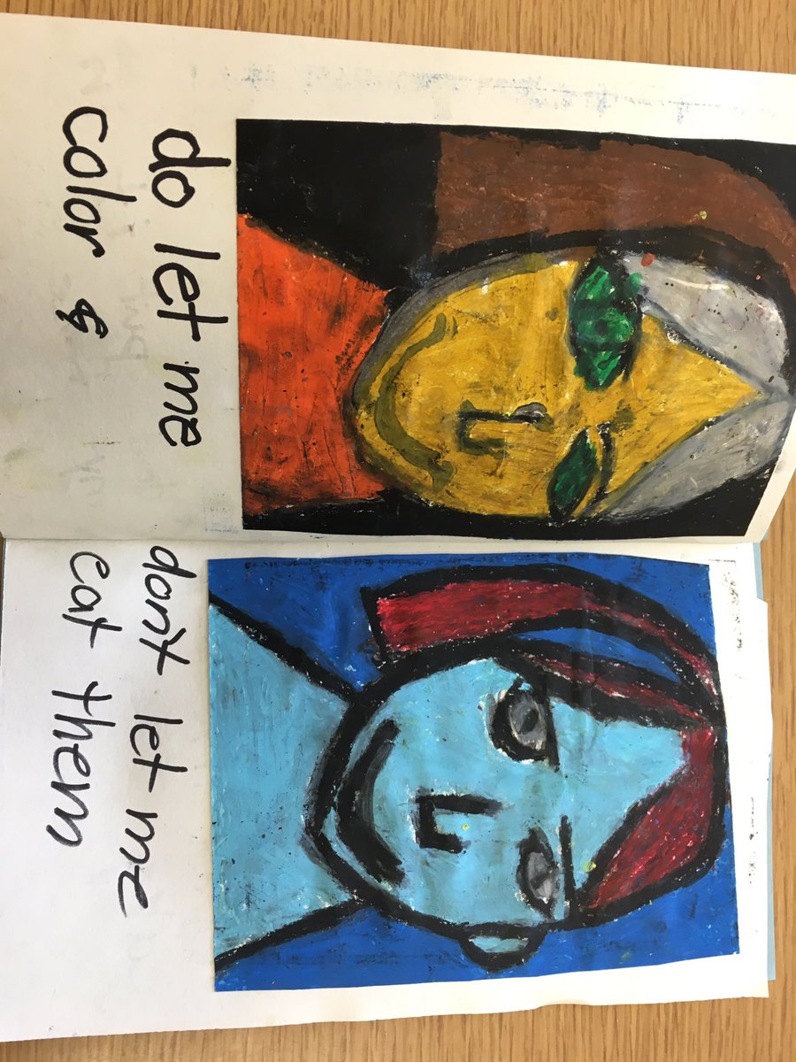 MrsNHunter's tweet photo. 4th graders made autobiographies using printmaking!  #printmakingkids #Do'sAndDon'ts @MockingbirdRPS @RalstonSchools @toddparr https://t.co/FImH4VkgSE