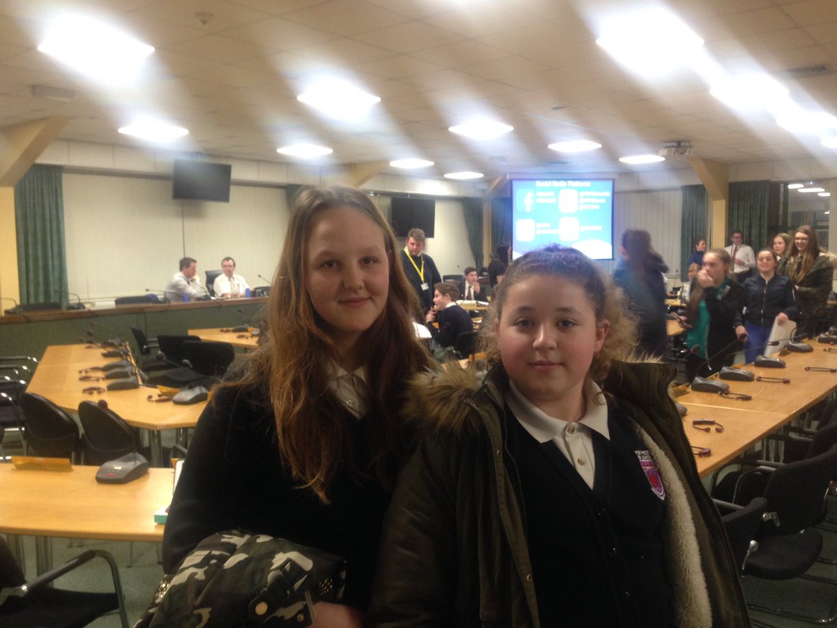 PHS_PupilPar's tweet photo. FD and DW representing @PontypriddHS at the RCT Youth Forum this evening. https://t.co/cUAE0Mrf8S