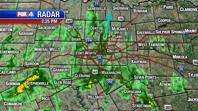 Coverage of light to moderate rain increasing through the rest of the afternoon.