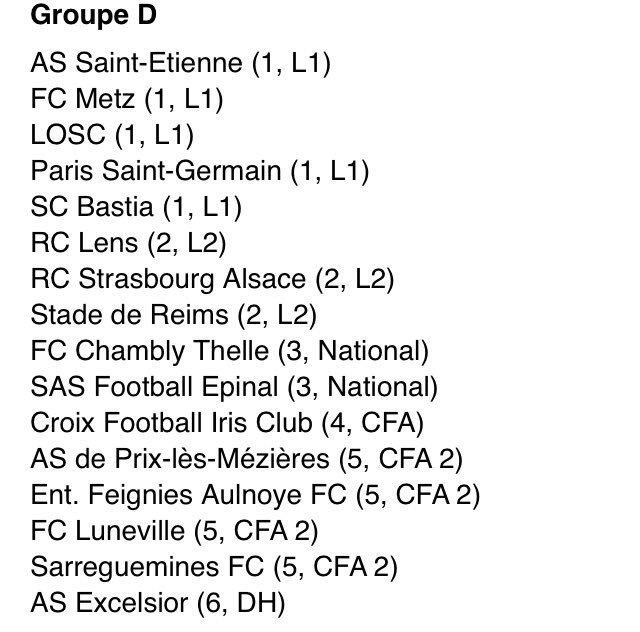 LoscCommunity's tweet photo. Les possibles adversaires du #LOSC en @coupedefrance, tirage dans quelques minutes ⚽️ #TeamLOSC #WeAreLOSC https://t.co/Lod6JIrpzp