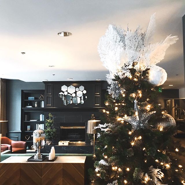 Our lobby is all dolled up for the holidays! 🎄 #provenancehotels #hotellife #instagood