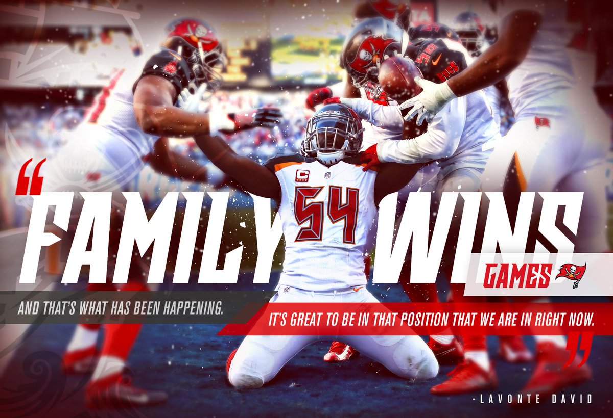 Buccaneers's tweet photo. Family wins games.
And your #Bucs are winning!

#FootballisFamily #SiegetheDay https://t.co/WWDXDxwDGs
