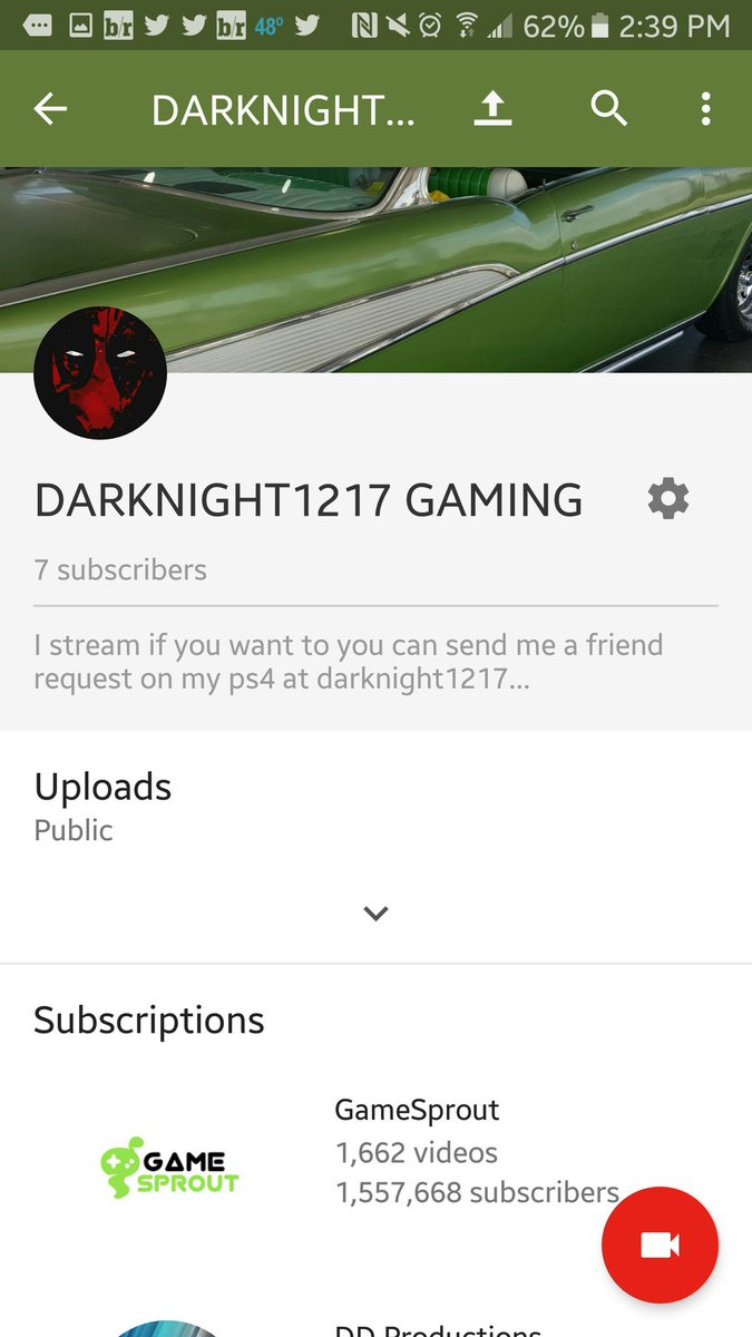 trying to get my subscribe up a little bit sub to me and I will sub to you