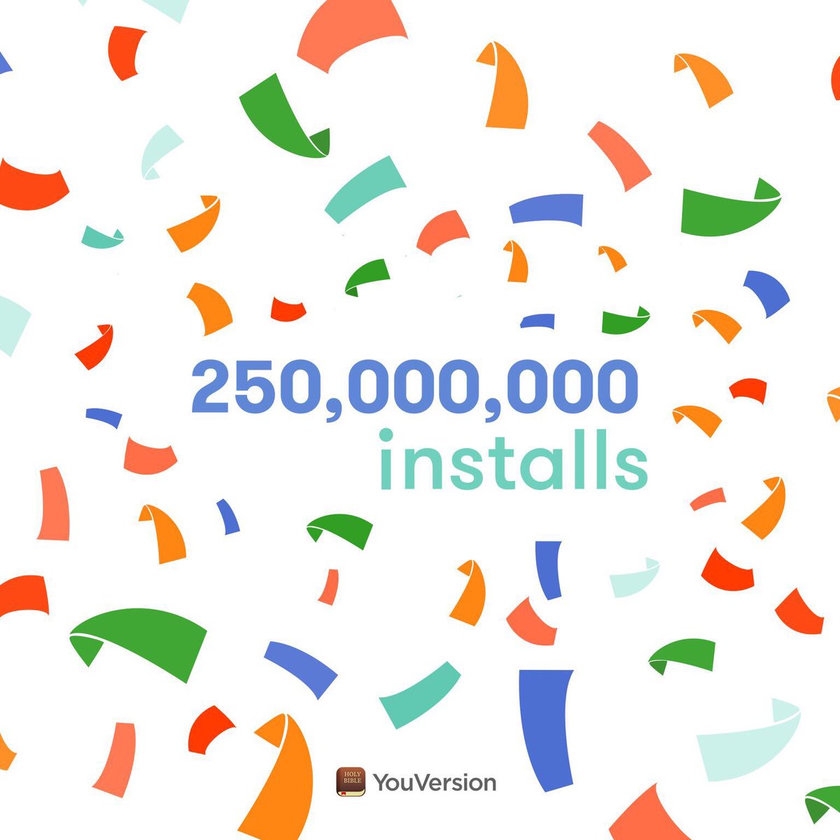 craiggroeschel's tweet image. Celebrating 1/4 of a BILLION free #youversion bibles downloaded. Thank you to all who serve with us and give to spread the Word!