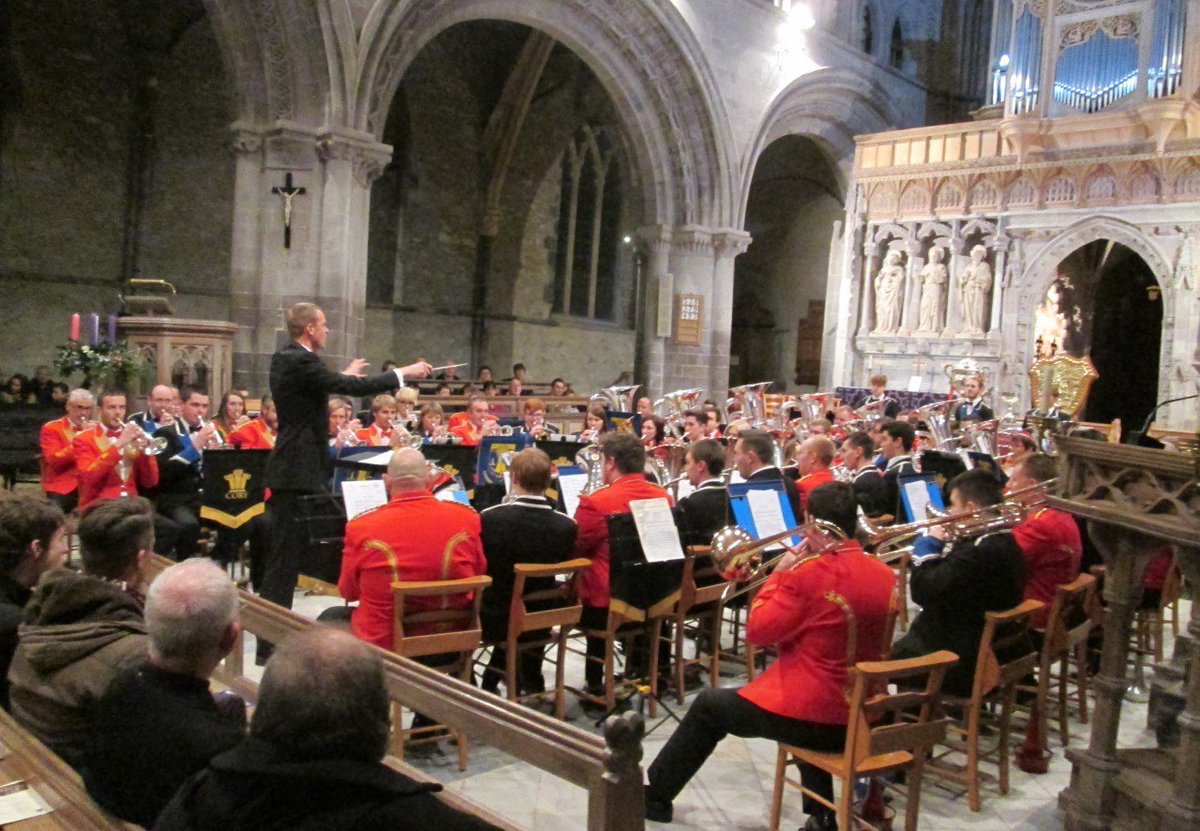 WTelegraph's tweet photo. Top brass stuns crowd at St Davids Cathedral concert https://t.co/EfOIBXc2KP https://t.co/1FynGAIpx7