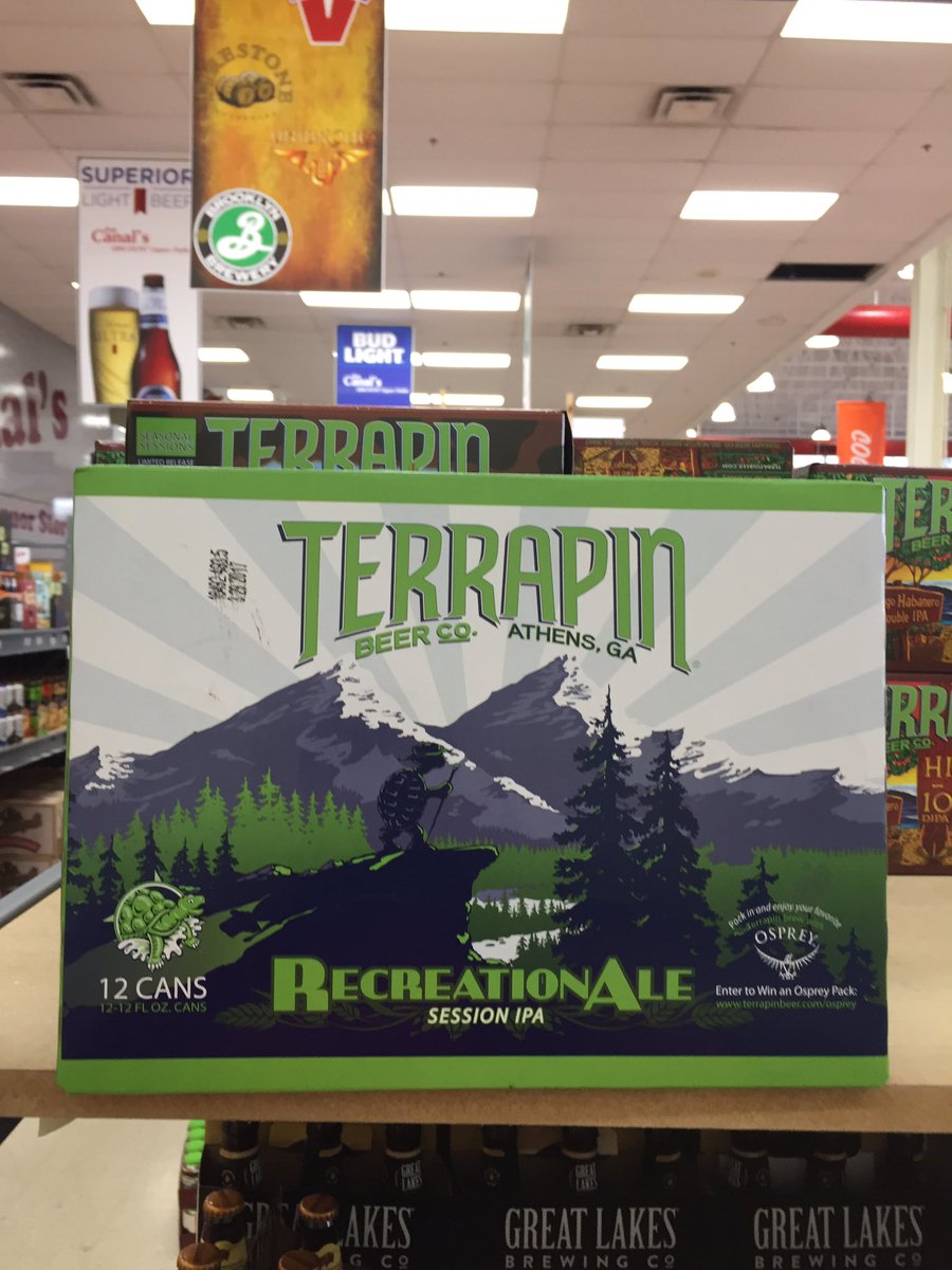 JoeCanalsDelran's tweet photo. Look what hit our shelves today @TerrapinBeerCo #recreationalale &amp; #krunklesdownunder pick up yours today! #yum https://t.co/sbDK4ldASY
