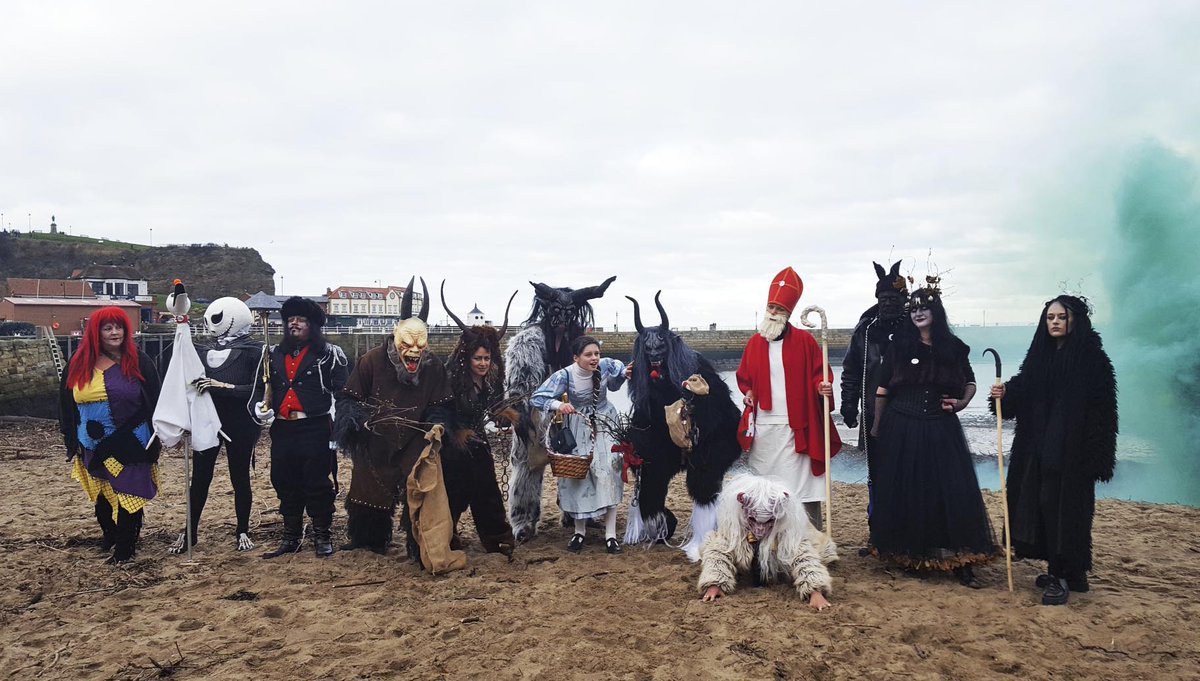 LittleBirdy1's tweet photo. Another great weekend in #Whitby. Never fails to deliver something weird and wonderful #KrampusRun I'm sure it's all perfectly explainable! https://t.co/EtGkjq5H0V