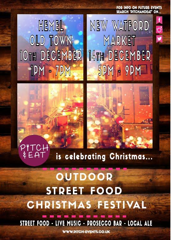 Evening #NorthLondonhour feeling Christmassy and wanted to remind everyone about the two Christmas street food festivals we have coming up.