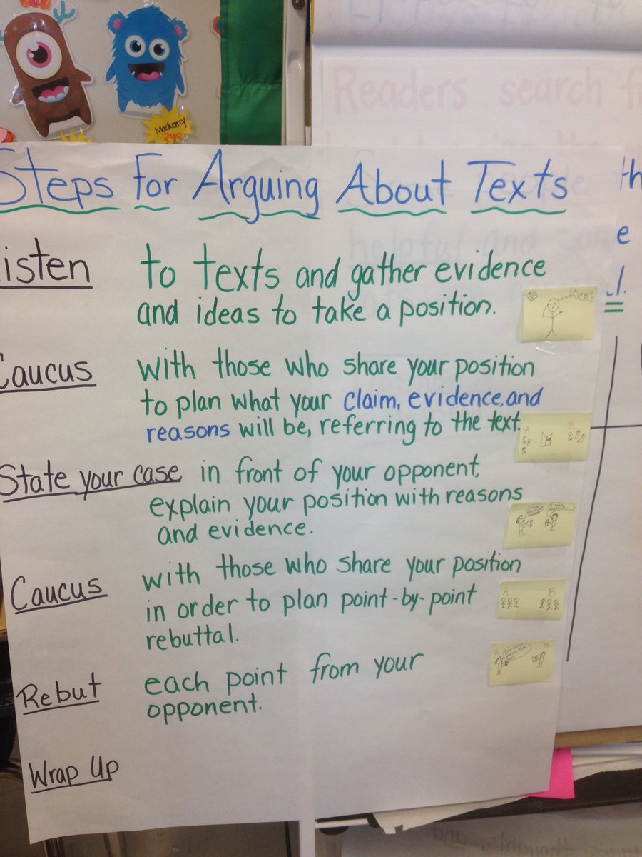 BarefootTchr17's tweet photo. Some argument/debate fun today w/our 4thGr Scholars + @EastReaders What a fun lesson-we can't wait to do it again! #PBCLiteracy #ETESRocks https://t.co/8U62w1ULcB