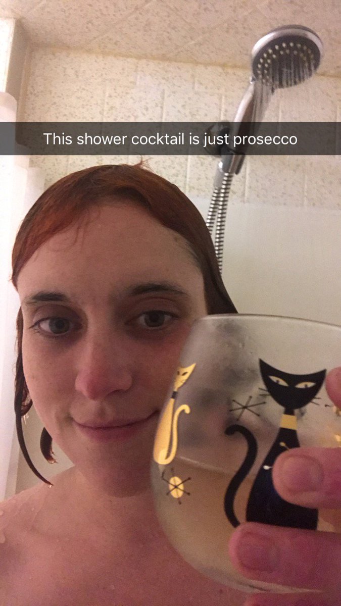 ljs39's tweet photo. And it’s safe because my iPhone 7 is waterproof or water resistant or something #showerdrinks #daydrinkingalone https://t.co/taqC5hEgtr