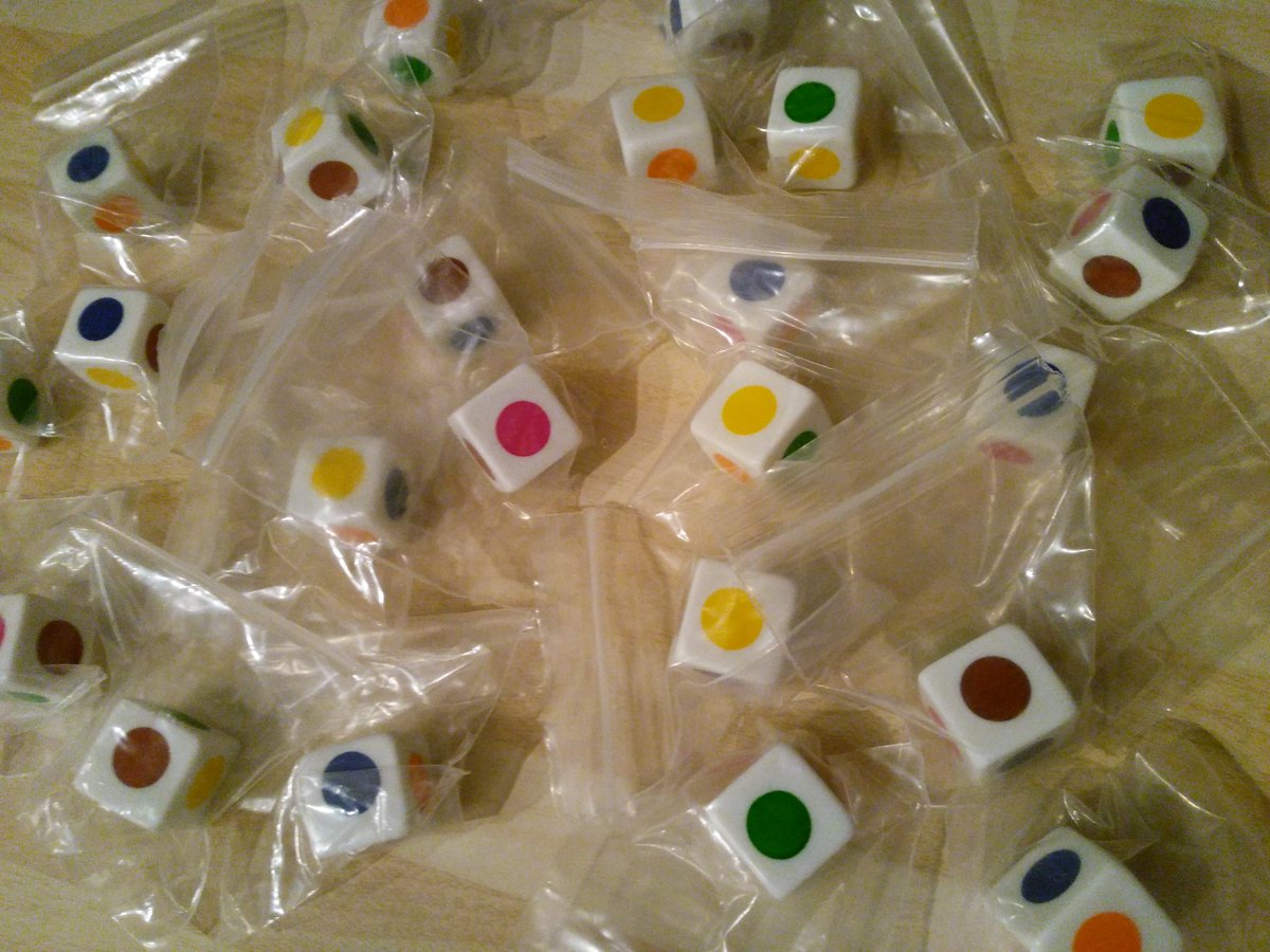 MostMons's tweet image. Just bought 24 colour blob dice on Amazon... And I get each one individually packaged in a tiny ziplock baggie!?? What a waste.