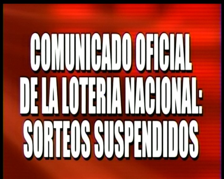 CronicaTV's tweet photo. #SiempreNoticias | Comunicado oficial de la Lotería Nacional: 
Sorteos suspendidos https://t.co/17cE9vfVIX