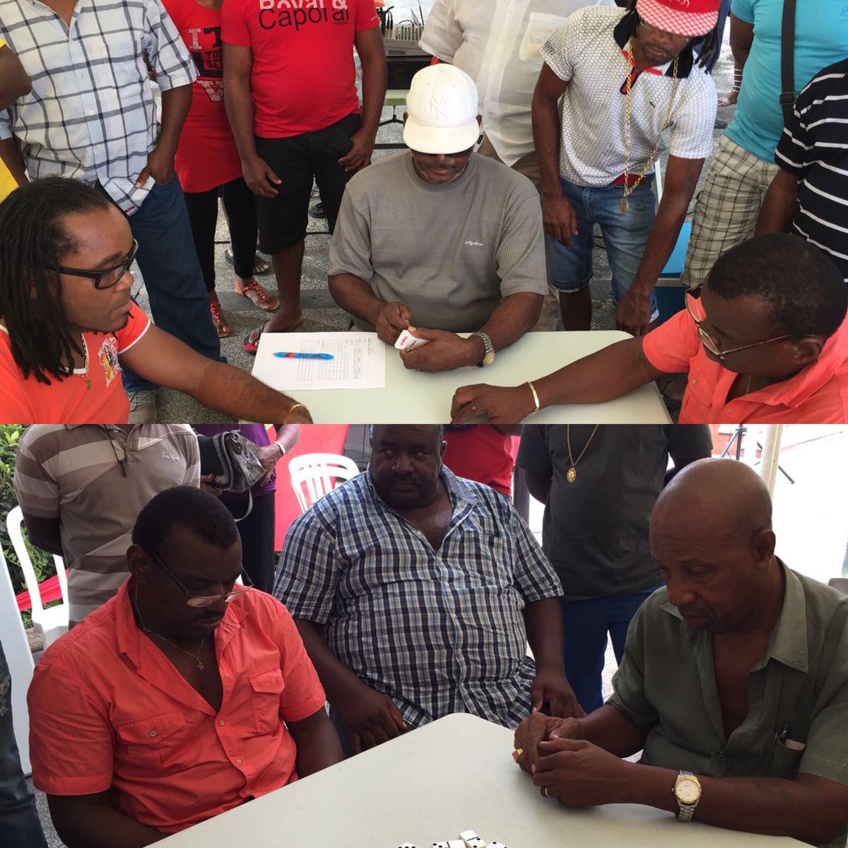 ThinkKreyol's tweet photo. C'était chaud hier pour la grande finale du #DigicelDominosTour 

Sur cette photo on voit déjà le grand gagnant en pleine concentration... https://t.co/nIWhtxxszX