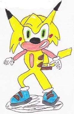 Gawny7789's tweet photo. Well played Gamefreak... #SonicChu #muchMeme #PokemonSunMoon https://t.co/AjMBkytjuQ