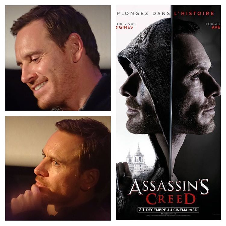 beatles_fass's tweet photo. NEW Beautiful pictures from the #AssassinsCreedMovie Q&A shared by @cliffhangertwit! #Fassbender #Cotillard #Kurzel #Labed https://t.co/lSRAHlwpL4