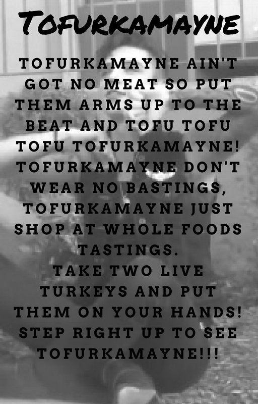 biersacked1's tweet photo. GUYS!! HELP SPREAD #TOFURKAMAYNE!! @andyblack https://t.co/Q6OtZU4DSN