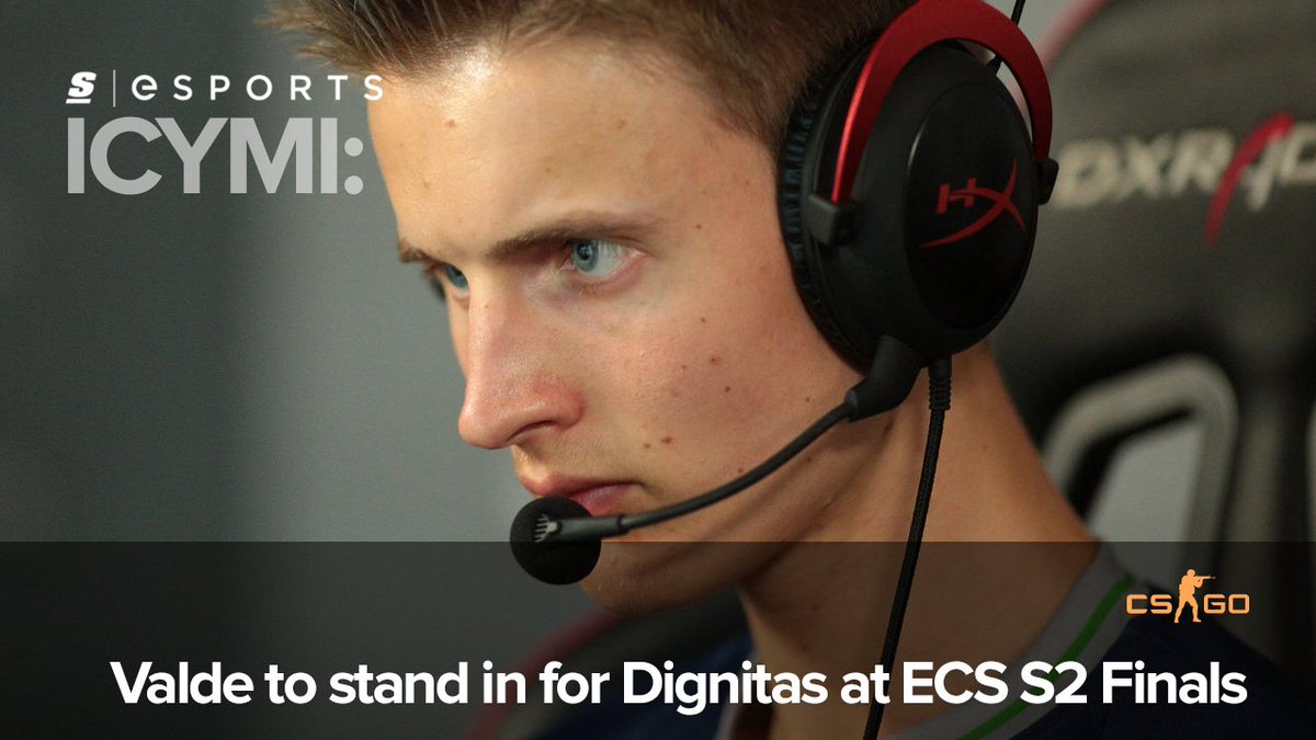 theScoreesports's tweet photo. ICYMI,

@Officialvalde will be standing in for @TeamDignitas at ECS S2 Finals

https://t.co/CoytBl9qFS 

#CSGO https://t.co/E0cquPrQuy