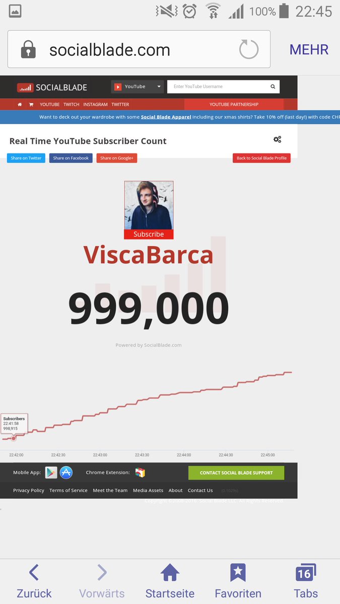 Thatmxvez's tweet photo. @ViscaBarcaCoD komm du schaffst die millionen heute hab dich seid ca 2000 abos schon die alten apokalyptozeiten unddiebo2zeiten๐#BarcaforMio https://t.co/txQO4yEu86