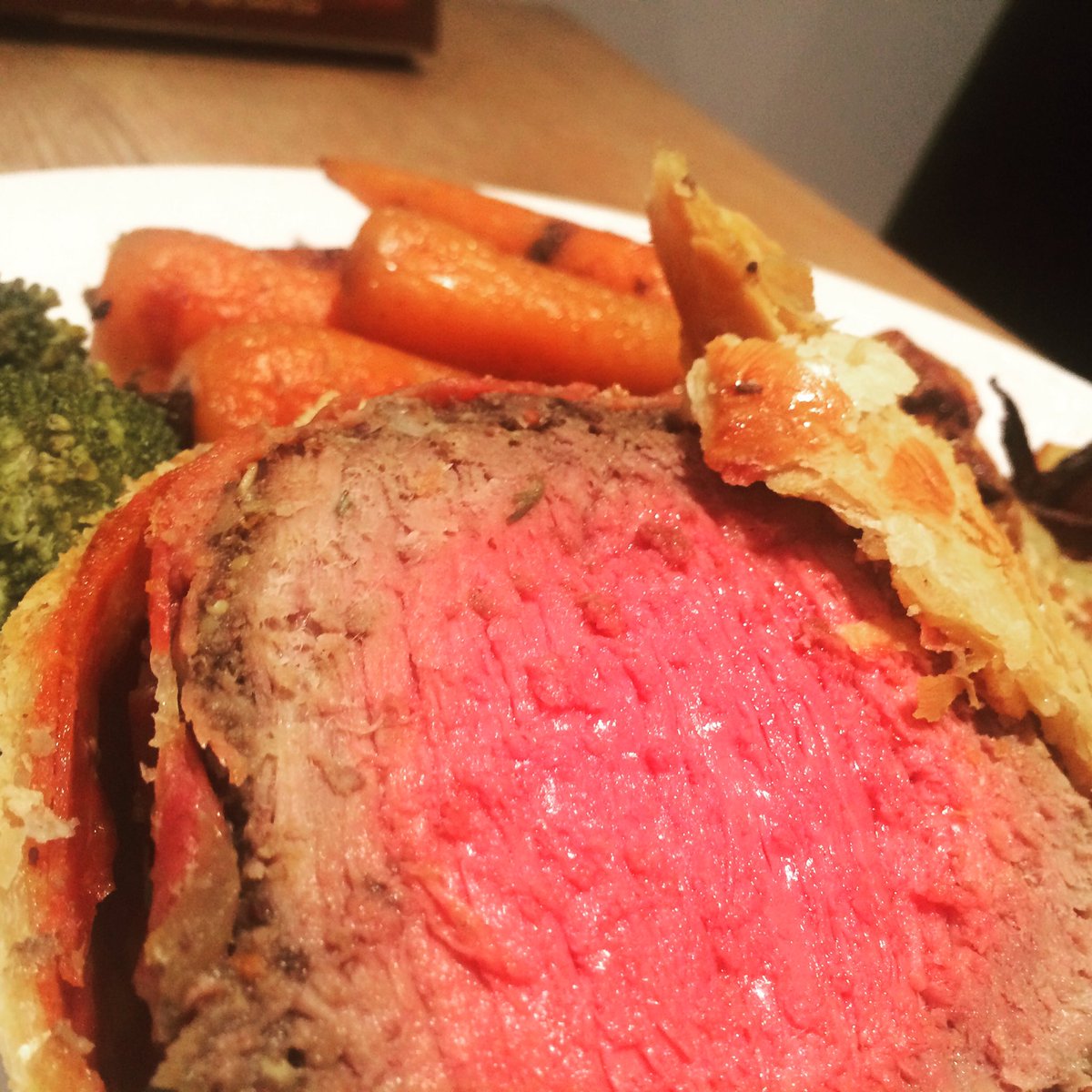 chefinrobinson's tweet photo. #topsidebeef #beefwellington served in the Robinson/dance household for tea tonight. #homecook #freshfood #mushrooms #whisky #pastry https://t.co/ZnSMFmP2Dz